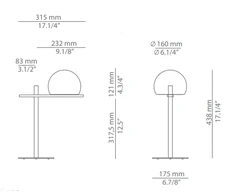 8W LED stalo šviestuvas CIRC, 2700K, juodas