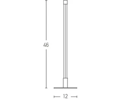 8W LED stalo šviestuvas, juodas, 3000K, 20118