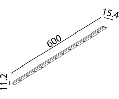 8W LED šviestuvas COMFORT 600 į magnetinę sistemą MINI_LINE 42, baltas, 3000K, dimeriuojamas