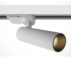 8W LED šviestuvas į bėgelius, baltas, 3000K, dimeriuojamas, 65108T/W/W