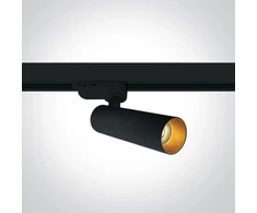 8W LED šviestuvas į bėgelius, juodas, 3000K, dimeriuojamas, 65108T/B/W