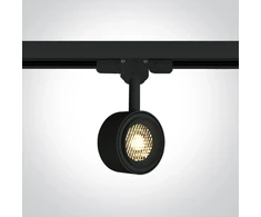 8W LED šviestuvas į bėgelius, juodas, 3000K, 65644T/B/W