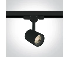 8W LED šviestuvas į bėgelius, juodas, 3000K, 65646T/B/W