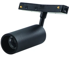 8W LED šviestuvas į lenktus magnetinius bėgelius ZAMBELIS, juodas, 3000K, DALI, 22106