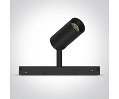 8W LED šviestuvas į magnetines sistemas MINI/MIDI/MAXI/P&amp;P, juodas, 3000/3500/4000K, 48V, 15°, 42110/B/V