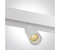 8W LED šviestuvas į magnetines sistemas MINI/MIDI/MAXI/P&amp;P, baltas, 3000/4000K, 48V, 15°, DALI, 42110L/W/V
