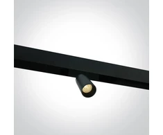 8W LED šviestuvas į magnetines sistemas MINI/MIDI/MAXI/P&amp;P, juodas, 3000/3500/4000K, 48V, 15°, 42110/B/V