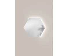 Sieninis šviestuvas 8W LED šviestuvas - veidrodis EXA, sidabro sp., CCT, IP44