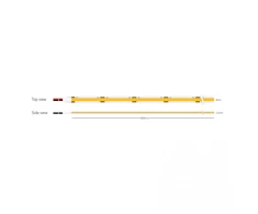 8W/m LED COB juosta, 24V, 320LEDs/m, 2700K, IP20, 5m ritė, LS53