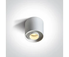 Lubinis šviestuvas 8W paviršinis šviestuvas, baltas, 3000K, 12108D/W/W