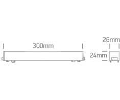 90W LED maitinimo šaltinis, skirtas magnetinei sistemai FLAT, 48V, IP20, 43006FA/B