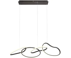 90W LED pakabinamas šviestuvas BIAS, juodas, 3000/4500/6500K, dimeriuojamas, 01-3390