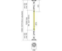 90W LED šviestuvas - juosta, skirtas sistemai FREEDOM 360, juodas, 4000K, IP65, 10m ilgis, 01-4288