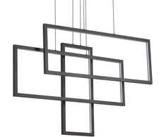 Ideal Lux Pakabinamas šviestuvas Frame Sp Rettangolo Nero