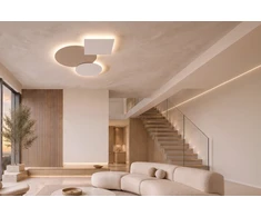 94W LED sieninis šviestuvas, baltos/smėlio sp., 2700/3000/4000K, dimeriuojamas, 2687