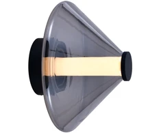 9,5W LED sieninis šviestuvas YARA, pilkos/dūmų sp., 2700K, A4012090FU