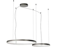 98W LED pakabinamas šviestuvas ORION, nikelio sp., 2700/3000/4000K, DALI, 01-3880 DALI
