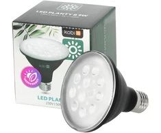 9W LED augalų auginimo lemputė PLANTY, E27, juoda, 1200K