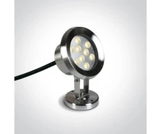 9W LED baseino šviestuvas, nerūdijančio plieno sp., 3000K, IP68, 69064C/W