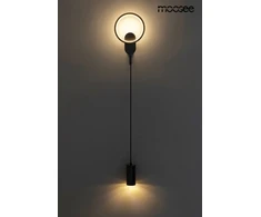 9W LED + E27 sieninis šviestuvas COMO, juodas, 3000K, lemputė parduodama atskirai