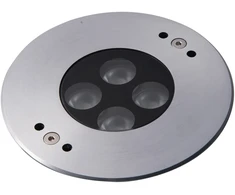 9W LED įleidžiamas į grindinį šviestuvas TREVIS, plieno sp., RGB, IP68