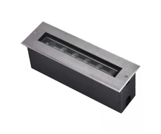 9W LED įleidžiamas į žemę šviestuvas, plieno sp., 3000K, IP67, E365