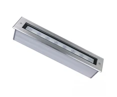 9W LED įleidžiamas į žemę šviestuvas, plieno sp., 3000K, IP67, E366