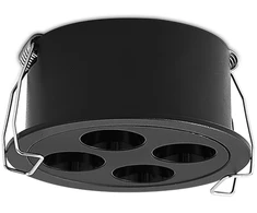 9W LED įleidžiamas šviestuvas INVISIBLE, juodas, 3000K, dimeriuojamas, E3980201NDT