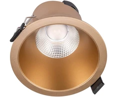 9W LED įleidžiamas šviestuvas PT 09, matinės aukso sp., 4000K, IP44
