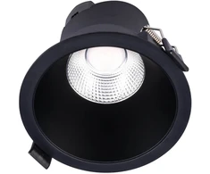 9W LED įleidžiamas šviestuvas PT 09, matinės juodos sp., 4000K, IP44