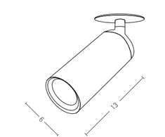 9W LED įleidžiamo montavimo šviestuvas, baltas, 3000K, S056-24