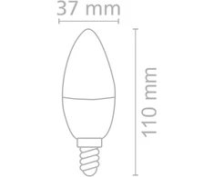 9W LED lemputė, E14, 4000K, ACB62438