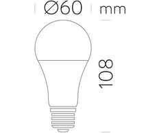 9W LED lemputė, E27, 4000K, 270°, ACB62388