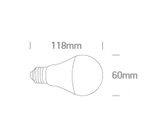 9W LED lemputė, E27, balta, 2700/3000/4000K, 9G09/V/E