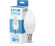 9W LED lemputė SW, E14, balta, 6500K, 180°