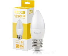 9W LED lemputė SW, E27, balta, 3000K, 180°