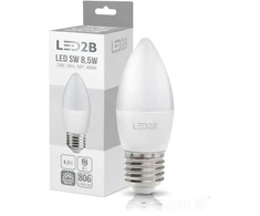 9W LED lemputė SW, E27, balta, 4000K, 180°