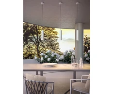 Pakabinamas šviestuvas 9W LED pakabinamas lauko šviestuvas KLOU, tamsiai pilkas, 3000K, IP54, 90514