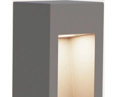 9W LED pastatomas lauko šviestuvas, pilkas, 3000K, IP65, E475