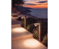 9W LED pastatomas lauko šviestuvas, rudos/smėlio sp., 3000K, IP65, E562