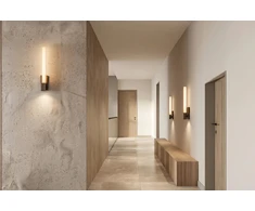 9W LED sieninis šviestuvas, bronzos/baltos sp., 2700/3000K, dimeriuojamas, 26122