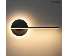 9W LED sieninis šviestuvas HORIZON, juodas, 3000K
