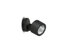 9W LED sieninis šviestuvas NOA 50 WALL, juodas, 3000K, 60°, IP66, dimeriuojamas