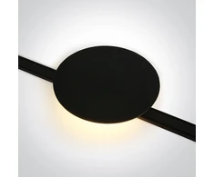 9W LED šviestuvas į magnetines sistemas FLAT, juodas, 3000/4000/5000K, 48V, 43112F/B/V
