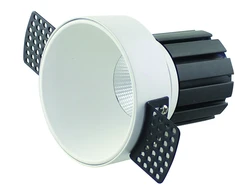 9W LED užglaistomas šviestuvas, baltas, 3000K, S096