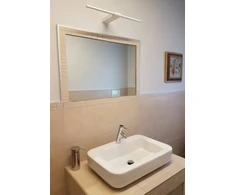 Sieninis šviestuvas 9W LED veidrodžio šviestuvas LANCIA, šlifuoto aukso sp., 2700K, IP40