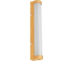Sieninis šviestuvas 9W LED veidrodžio šviestuvas OBRIS TUBE, medienos sp., 3000/4000K, dimeriuojamas, IP44
