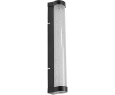 Sieninis šviestuvas 9W LED veidrodžio šviestuvas ORBIS TUBE, juodas, 3000/4000K, dimeriuojamas, IP44