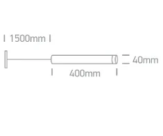 9W pakabinamas šviestuvas į magnetines sistemas, juodas, 3000K, 42130B/B/W