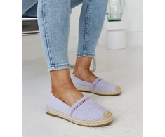 Abia violetinės espadrilės su cirkonais